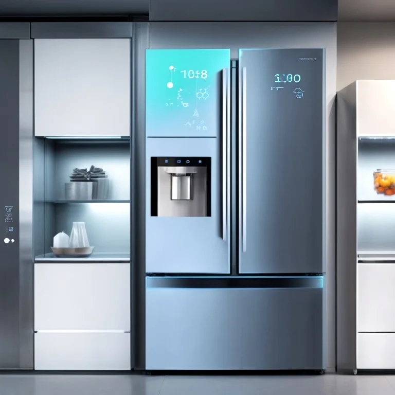 冷蔵庫に取り付けられたAI温度センサー